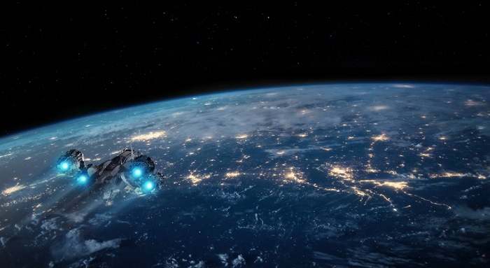 元宇宙世界风景背景墙