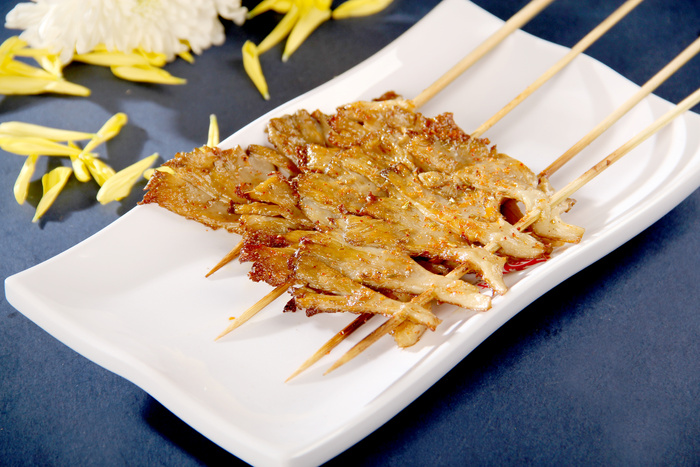 烤平菇餐饮菜单烧烤烤串高清图