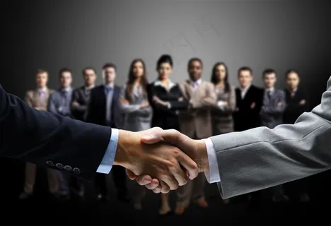 站成排的公司员工人物摄影高清图片 站成排的公司员工人物摄影高清图片