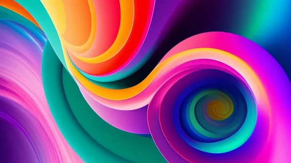 绚丽色彩扭曲壁纸