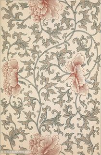 浅色鲜花中式传统纹样集锦中国风图片