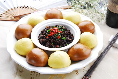 外婆菜窝窝头  外婆菜窝窝头
