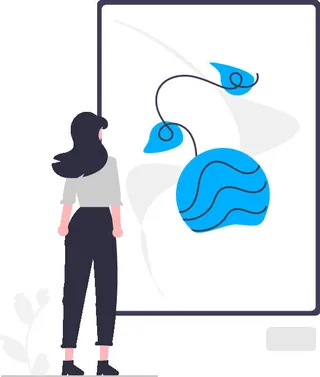 2.5d参观插画小图标素材