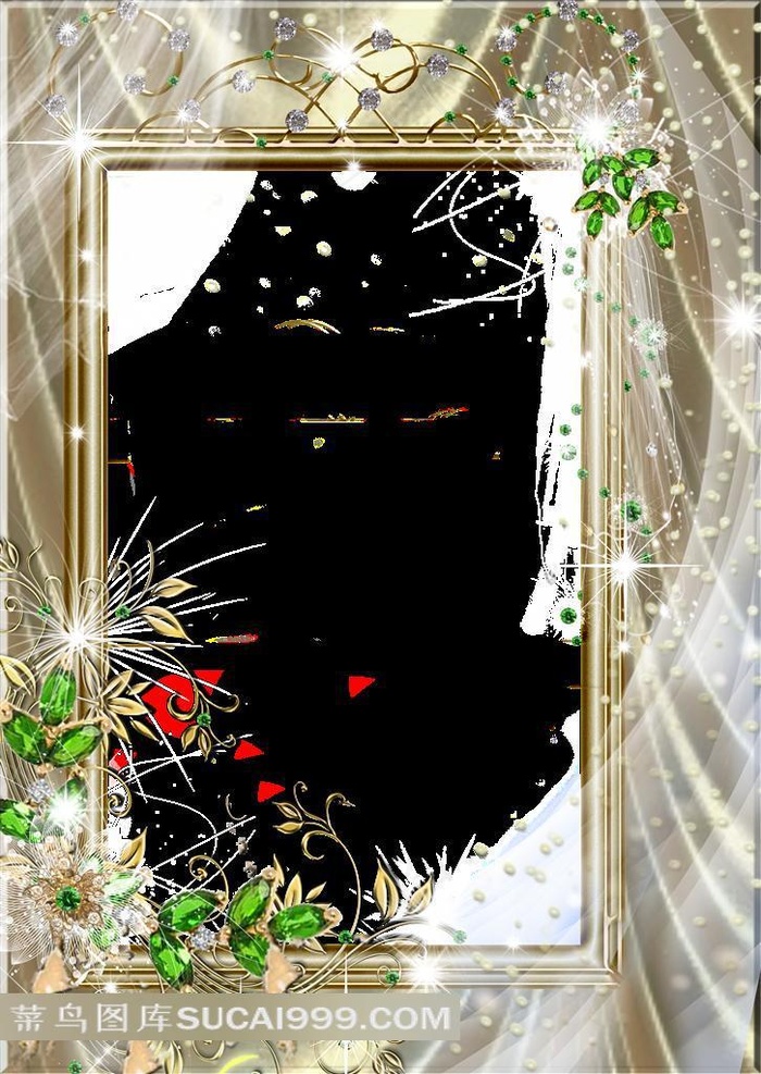 精美鲜花艺术相框模板素材