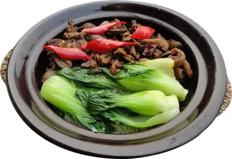 鸡杂饭美食图片