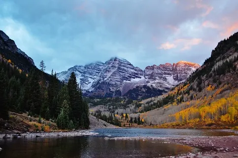 冬天山水风景背景 冬天山水风景背景