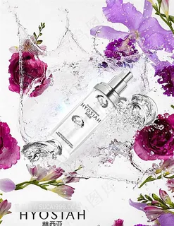 水纹化妆品海报