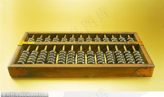 中华传统文具黑色算盘