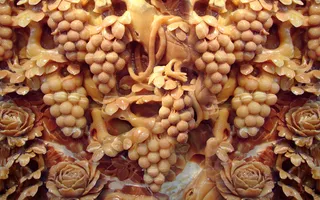 雕塑玉雕背景风景