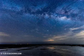 涠洲岛的银河风景图片