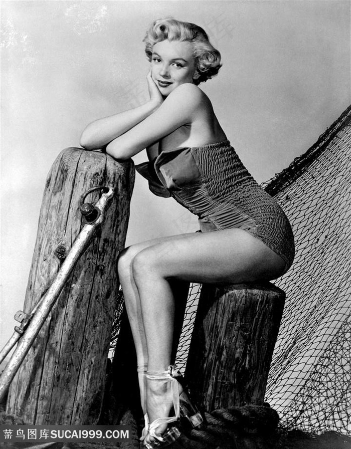 唯美黑白时尚玛丽莲梦露挂画