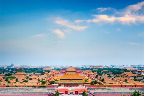 壮观的故宫博物院高清图片