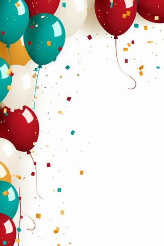 气球彩色热闹背景