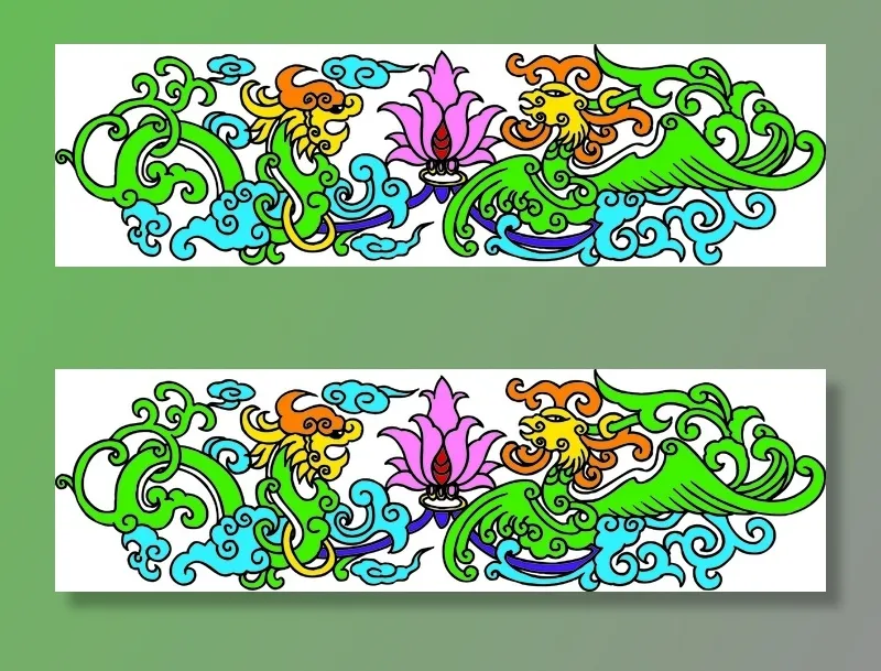 中国吉祥图免扣元素古典ai矢量模版下载