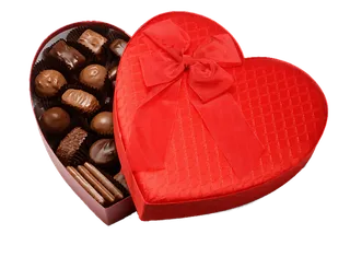 巧克力盒子心形情人节
