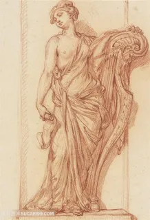 人物素描时尚艺术装饰画