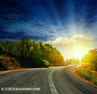 唯美高速公路风景