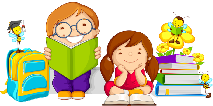 儿童读书卡通