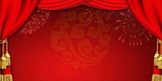 红色背景 红色展板背景