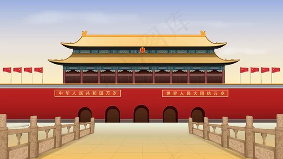 古风建筑插画 古风建筑插画