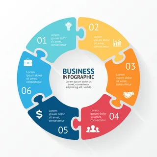 数据图表统计图形分析分类商务会议办公图标PSD模板素材