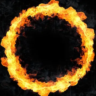 燃烧的环形火焰背景边框高清图片