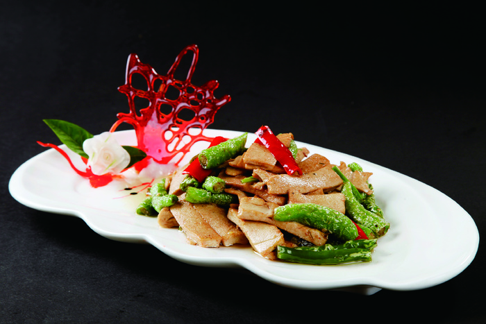 咸菜尖椒炒豆干