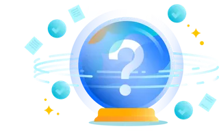 疑问图标科技kv主视觉素材