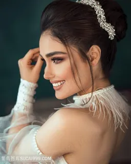 欧美新娘妆美女图片
