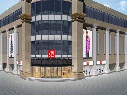 优衣库开封星光天地店外立面效果图