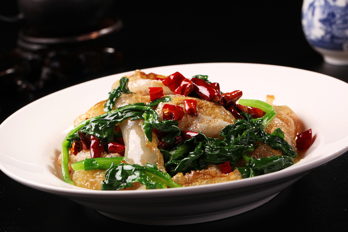 海参菠菜 (1)