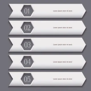 免抠创意数字标签