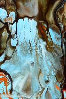 抽象水彩大理石艺术画