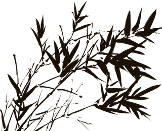 竹子水墨画中国风国画墨水书法竹子画
