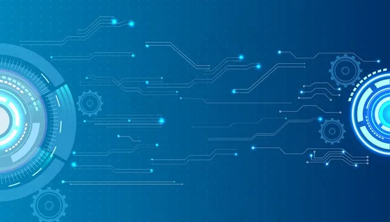 蓝色信息数码高科技创意背景