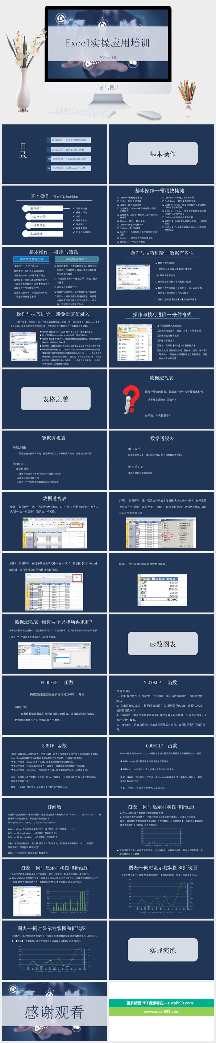 excel培训PPT模板