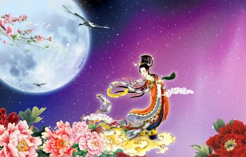 中秋节快乐嫦娥月亮背景 中秋节快乐嫦娥月亮背景