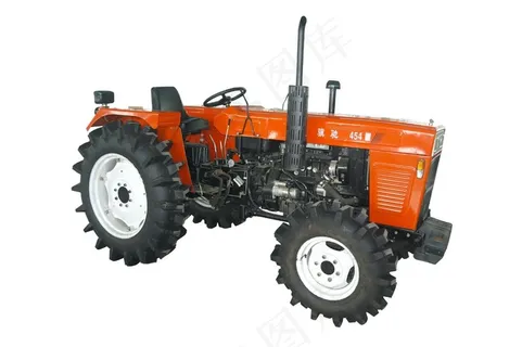 l白色背景中的拖拉机图片