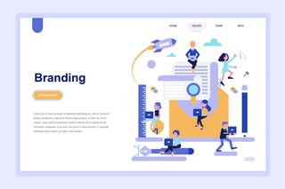 2.5D扁平化卡通商务办公科技感UI网页banner设计AI矢量EPS素材