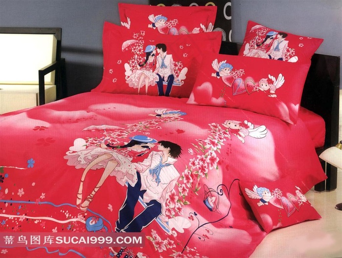 婚庆床上用品广告素材