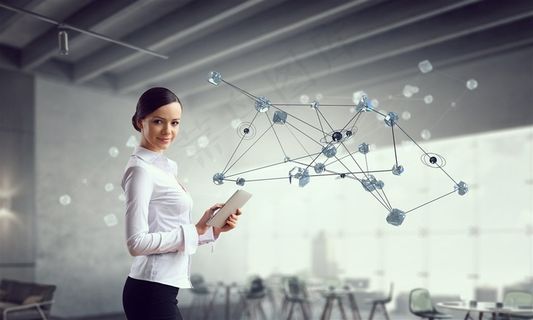 职业办公科技女人摄影高清图片