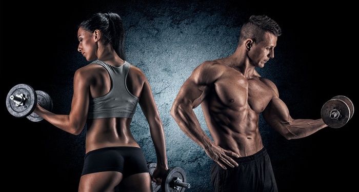 外国情侣健身教练