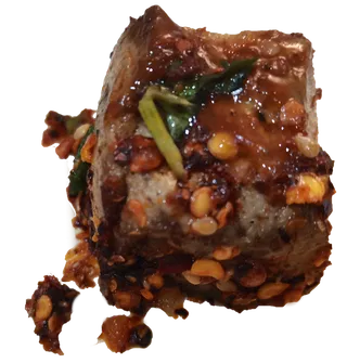 黄豆豆腐包浆黑豆嫩豆腐油炸香煎免抠摄影元素素材