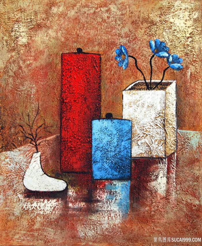 唯美花瓶静物装饰画