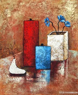 唯美花瓶静物装饰画