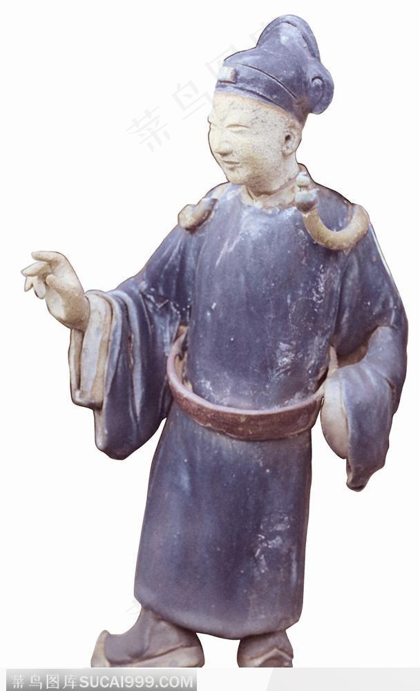 陈家祠陶塑-抬手的青年