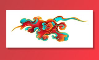 中国风中式国潮敦煌云纹祥云插画图案云朵云彩元素PSDAI设计素材