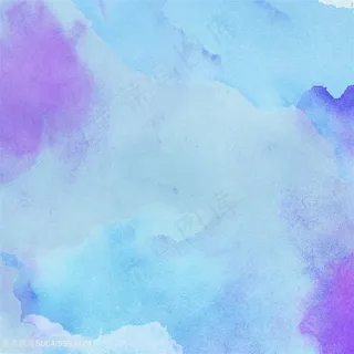 蓝色紫色水彩水墨背景图片