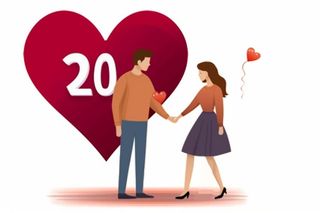 情人节520粉红爱心恋人情侣浪漫海报素材背景