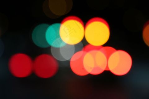 多彩霓虹灯光斑图片